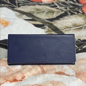 Fendi Navy Card Holder